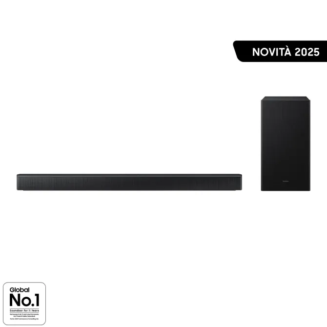 Soundbar Samsung 3.1 canali HW-B650F Q-Symphony Dolby Audio Bluetooth HDMI ARC