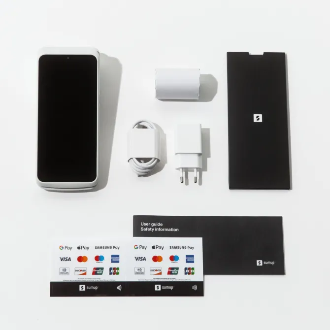SumUp Terminal lettore di card readers USB Wi-Fi + 4G Bianco