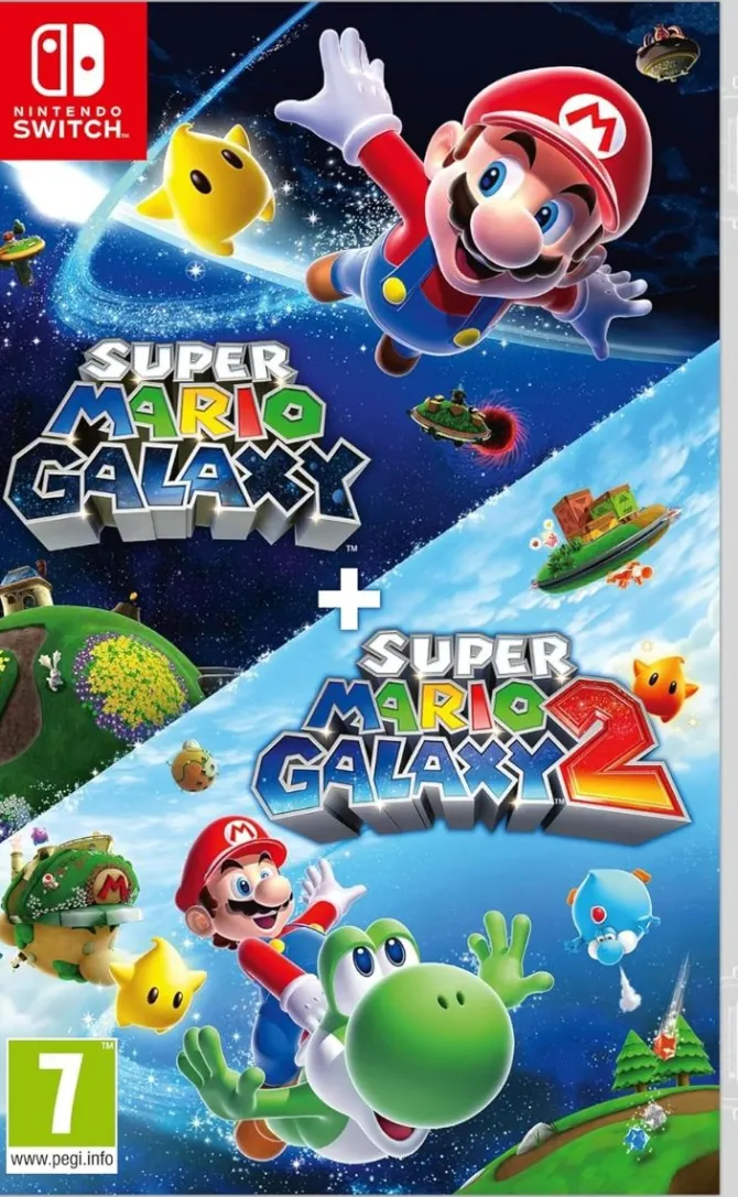 Super Mario Galaxy + Super Mario Galaxy 2 - Ed. Italiana - Versione su scheda