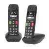 Telefoni Cordless Gigaset E290 Duo D Numeri Grandi Nero