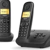 Telefono cordless Gigaset A270 Duo con Vivavoce Ampio Display e Indicazione Data Nero