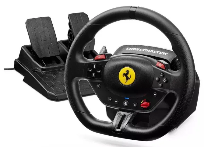 Thrustmaster T98-P Ferrari 296 GTB – Volante e Pedali per PS5, PS4, PC