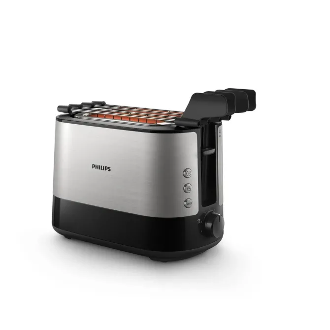 Tostapane Philips Viva Collection con alloggiamento extra ampio per fette spesse