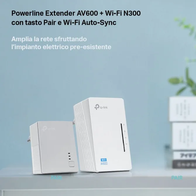 TP-LINK AV600 600 Mbit/s Collegamento ethernet LAN Wi-Fi Bianco 1 pz