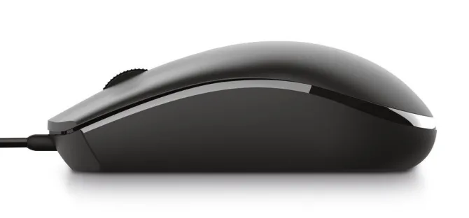 TRUST - BASI WIRED MOUSE Curvo ergonomico - Black