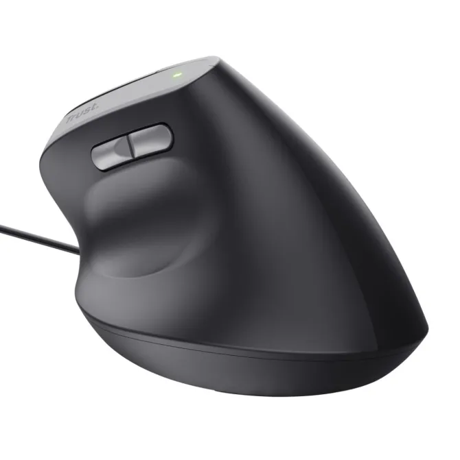 TRUST - BAYO II ERGONOMIC MOUSE 2 Direzioni, rotella di scorrimento - Nero