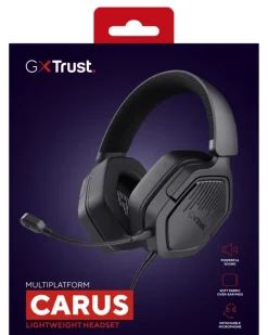 TRUST - Cuffie gaming multipiattaforma GXT492 CARUS Cablato A Padiglione Gaming Nero