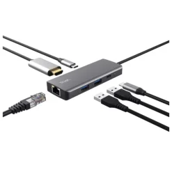 Trust - Dalyx USB tipo-C 1000 Mbit/s Argento