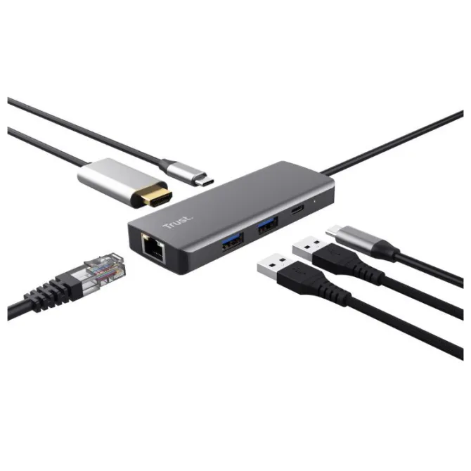 Trust - Dalyx USB tipo-C 1000 Mbit/s Argento