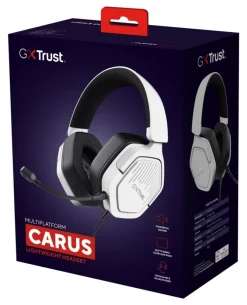 Trust GXT492W Carus cuffia Cablato A Padiglione Gaming Bianco