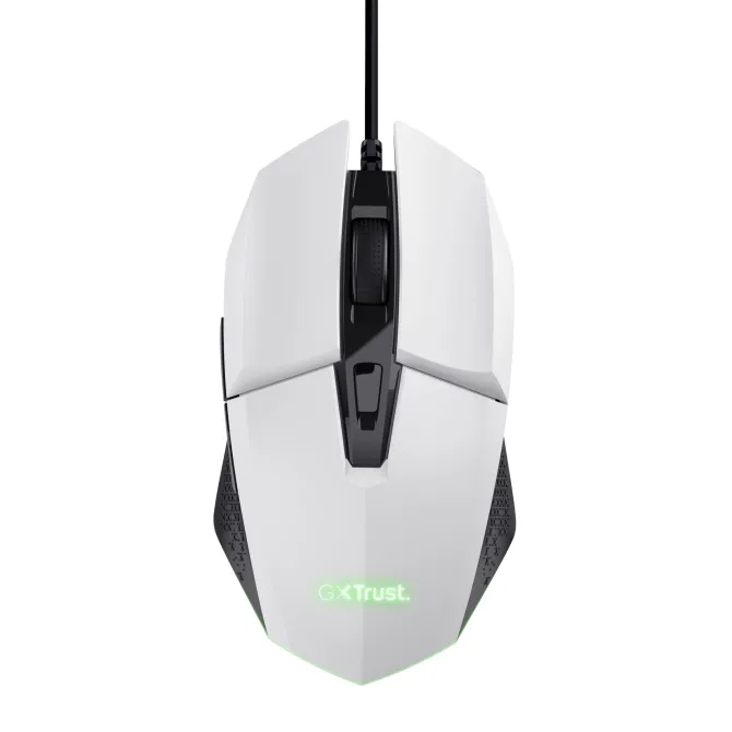 TRUST - GXT109W FELOX GAMING MOUSE - White/Black