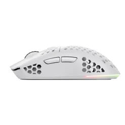 TRUST - GXT929W HELOX WIRELESS LIGHTWEIGHT Gaming Mouse RGB, illuminazione LED multicolore, autonomia 80h, ricarica micro-USB - Bianco