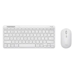 Trust - Lyra tastiera Mouse incluso RF senza fili + Bluetooth QWERTY Italiano - Bianco