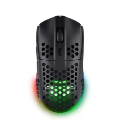 TRUST - Mouse Gaming Nido d'ape multicolore GXT929 HELOX WIRELESS LIGHTWEIGHT, 6 pulsanti, 75 grammi, Batteria ricaricabile - Nero