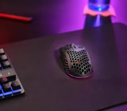 TRUST - Mouse Gaming Nido d'ape multicolore GXT929 HELOX WIRELESS LIGHTWEIGHT, 6 pulsanti, 75 grammi, Batteria ricaricabile - Nero