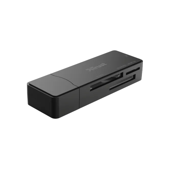 Trust NANGA lettore di schede USB 3.2 Gen 1 (3.1 Gen 1) Type-A Nero