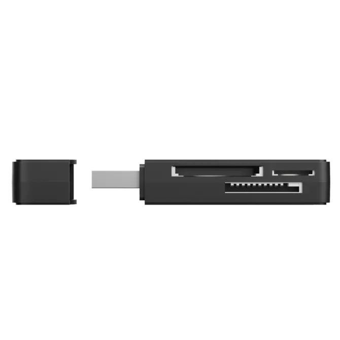 Trust NANGA lettore di schede USB 3.2 Gen 1 (3.1 Gen 1) Type-A Nero