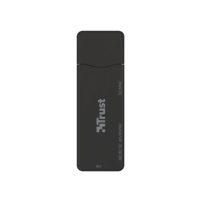 Trust NANGA lettore di schede USB 3.2 Gen 1 (3.1 Gen 1) Type-A Nero