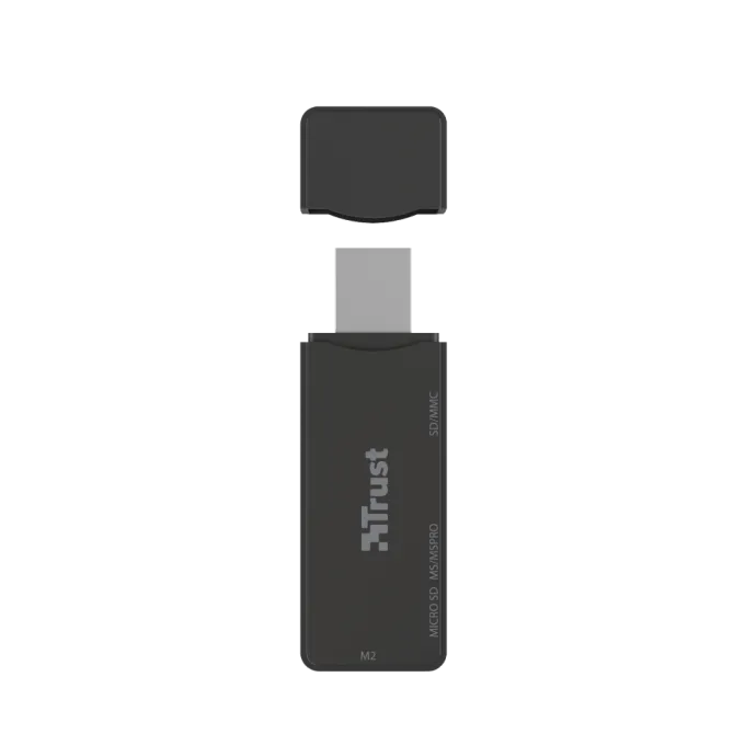 Trust NANGA lettore di schede USB 3.2 Gen 1 (3.1 Gen 1) Type-A Nero