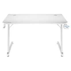TRUST - Scrivania gaming illuminata a LED GXT709W, Luminus RGB, 120x60x76 cm, legno certificato FSC®