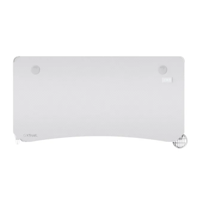 TRUST - Scrivania gaming illuminata a LED GXT709W, Luminus RGB, 120x60x76 cm, legno certificato FSC®