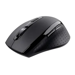 TRUST - SURA COMFORTABLE Mouse Wireless, 6 Pulsanti, Rotella di Scorrimento, 2 direzioni, risoluzione DPI 1200 - Nero