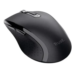 TRUST - SURA COMFORTABLE Mouse Wireless, 6 Pulsanti, Rotella di Scorrimento, 2 direzioni, risoluzione DPI 1200 - Nero