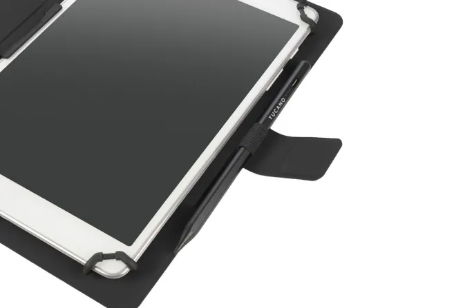 TUCANO - FACILE PLUS Cover per tablet, ebook e palmari, compatibilità universale - Nero