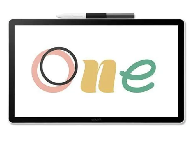 Wacom One 14 Tavoletta grafica con display - 14″ Full HD con penna senza batteria, display antiriflesso & software incluso - Compatibile con Windows, macOS & ChromeOS