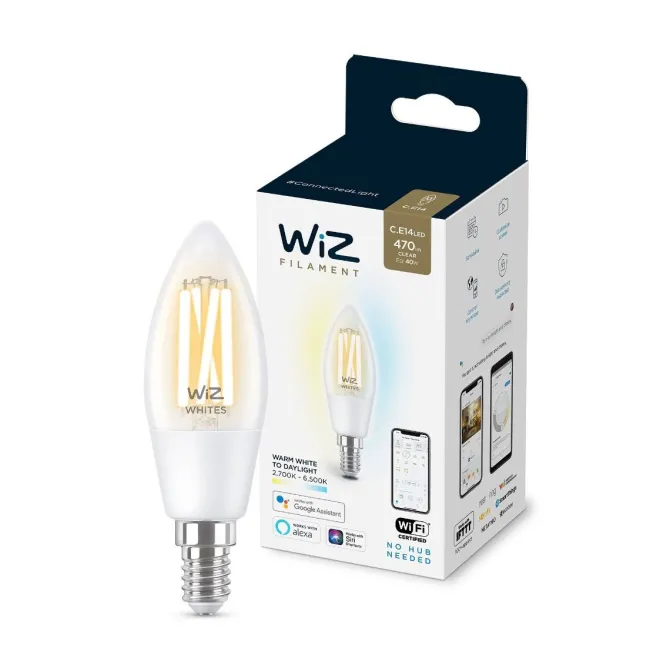 WiZ Filament chiaro C35 E14
