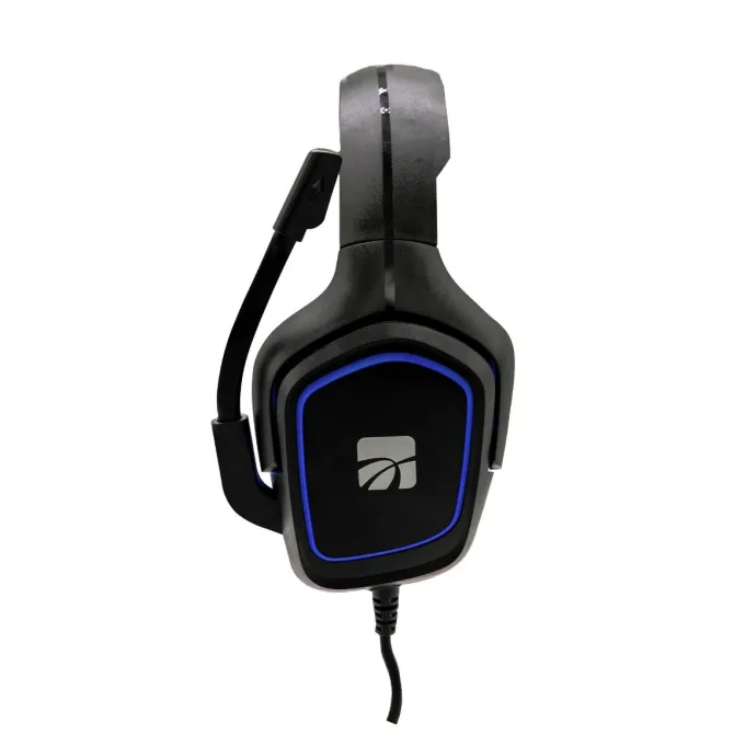 XTREME - BURIAN HEADSET PS5 Cuffia con microfono omnidirezionale, Archetto regolabile, lunghezza cavo 2 metri - Nero/Blu