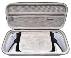 Xtreme - 97006 Custodia rigida per PS Portal, Sony EVA, interno effetto vellutato - Grigio