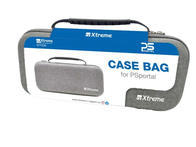 Xtreme - 97006 Custodia rigida per PS Portal, Sony EVA, interno effetto vellutato - Grigio