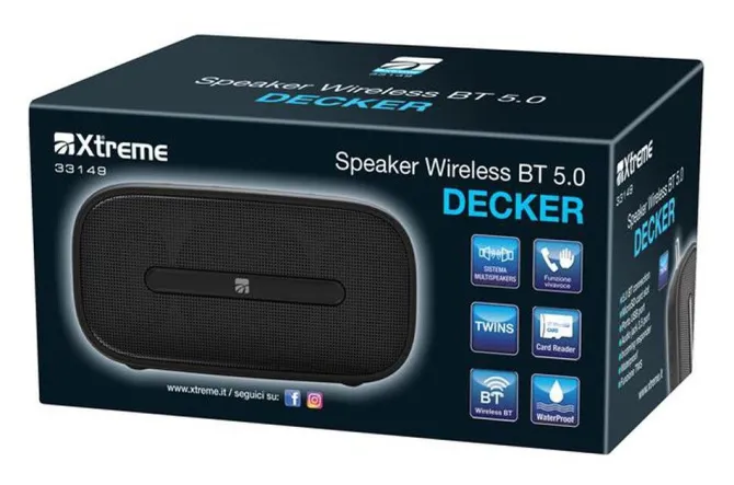 Xtreme 33149 Speaker BT Decker Nero