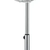 ZEPHIR - F40CR Ventilatore a Piantana 40 cm, 50 Watt, 4 pale, 3 velocità, Oscillante - Acciaio