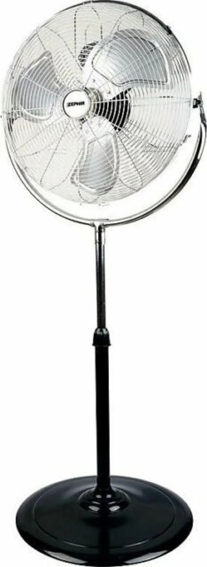 ZEPHIR - PF50CR Ventilatore piantana da terra, 120 Watt, 3 pale, 3 velocità, 150 cm, diametro 50 cm - Metallo